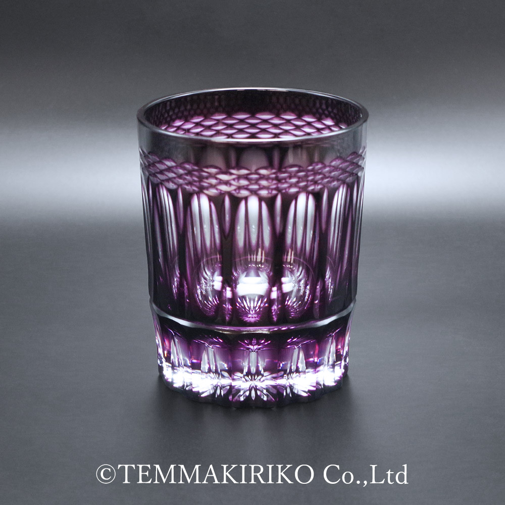 ロックグラス24％　月煌（げっこう）　二色被せ