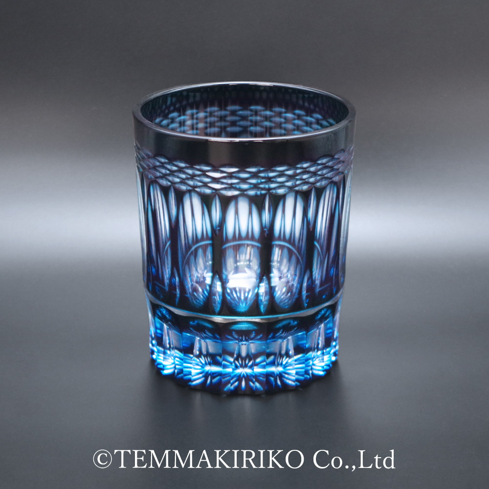 ロックグラス24％　月煌（げっこう）　二色被せ